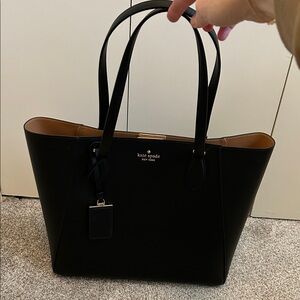 Kate Spade Poppy Black and Tan Tote never used nwot
